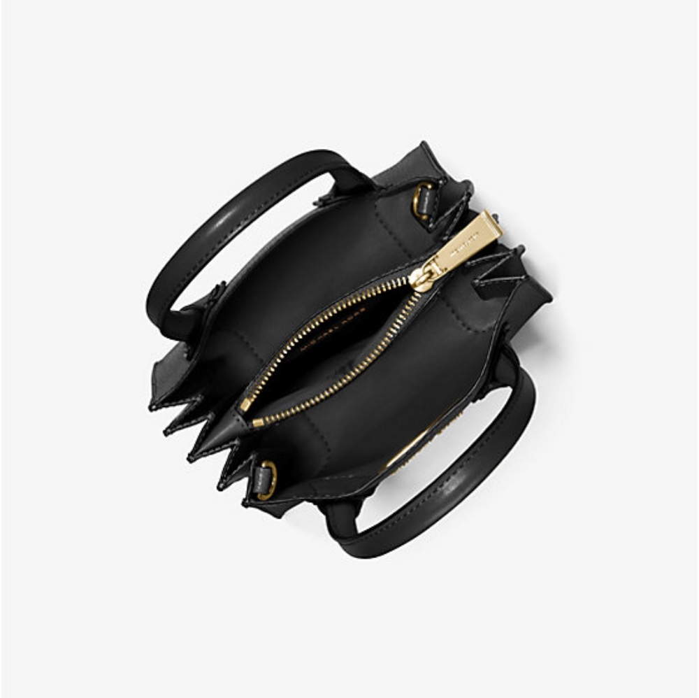 HP🎉 Original Michael Kors Mercer Pebbled Leather Accordion Crossbody Bag - Picture 3 of 3